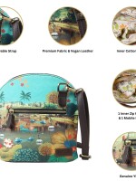 Beautiful Lakeside Handmade Crossbody Bag