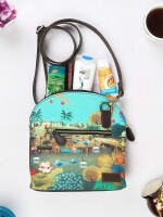 Beautiful Lakeside Handmade Crossbody Bag