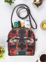 Multicolour Floral Cool Crossbody Bag For Women