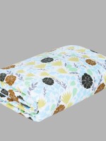 Swaas 100% Pure Cotton fabric outside and 180 gsm poly-wadding inside, Fresh Blossoms Quilt