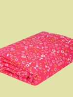 Swaas 100% Pure Cotton Bright Blooms Pink/Green Quilt