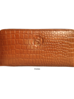 Tan Genuine Leather Party Wallet