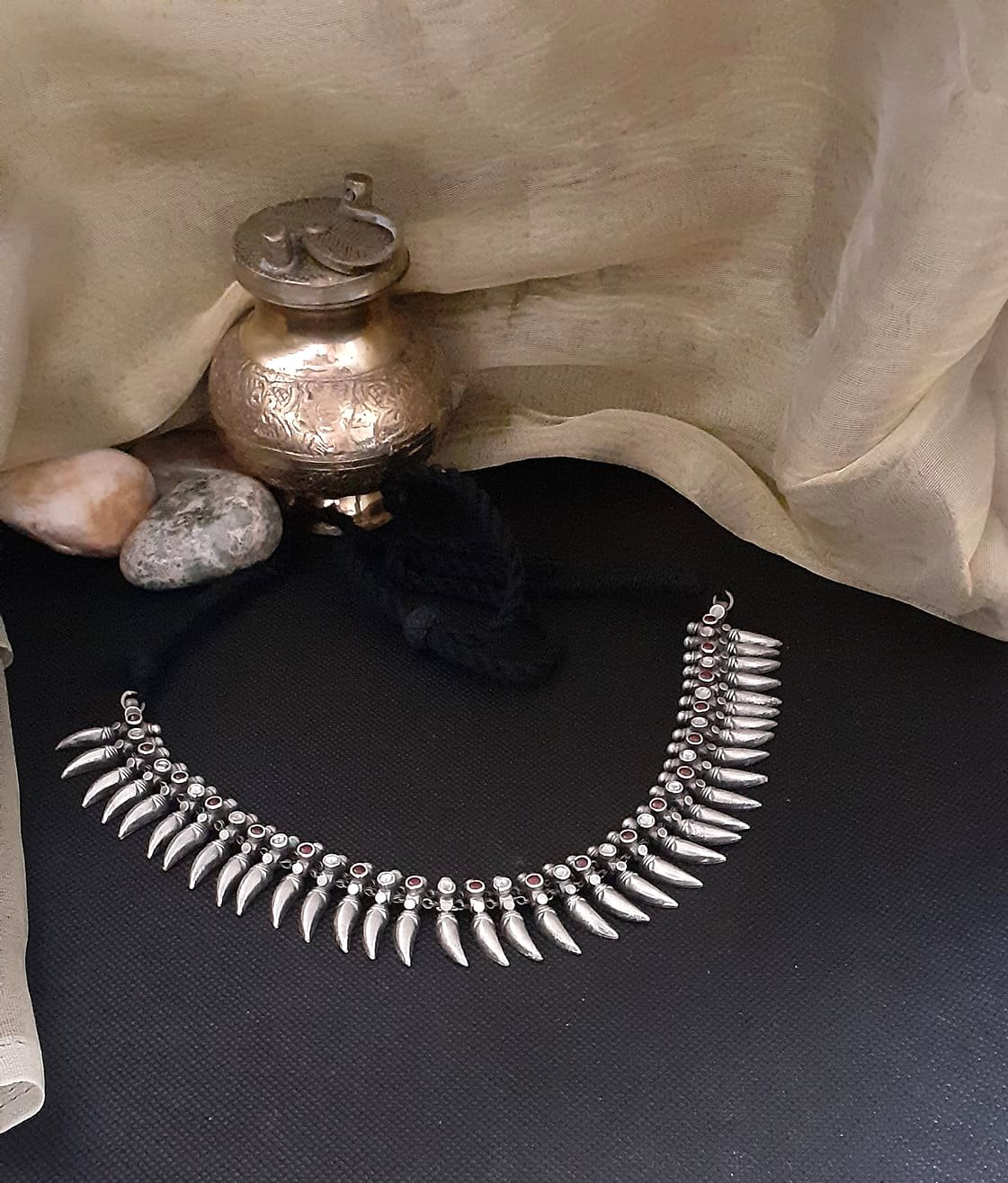 Samprada Antique Silver Necklace | Antique silver necklace, Necklace, Silver