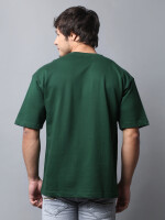 Forest Green Oversized T-shirt for Men's