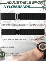 Smart Watch Strap Belt for Ultra Watch 49 mm, Series 8 / 7 45 mm, Series 6 / 5 / 4 44 mm, Series 3 / 2 / 1 42 mm, T800 Ultra, Watch 8 Ultra, i8 Pro Ma