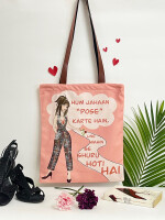 Bag with famous dialogue, Hum Jahan Pose Karte Hain