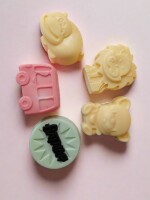 Fun & playful mixed animals & cars soap set of 6