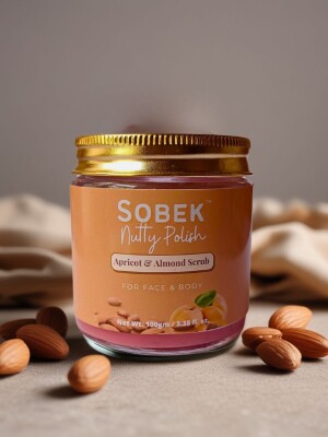 Sobek Naturals Nutty polish, apricot face and body Gel scrub 100 g