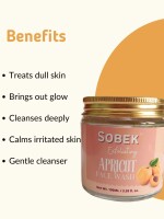 Sobek Naturals Apricot Almond Exfoliating Face Wash (100ml)