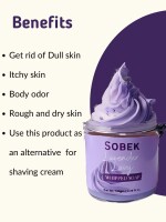 Sobek Naturals Lavender lavy purple whipped cream soap 100 g