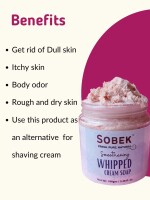 Sobek Naturals Pink Floral bouquet whipped cream soap 100 g