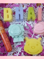 Rakhi Hamper || set of 3 kids soap || paper soap tube || bhai alphabet soap || soap rakhi || soap hamper Gift hamper