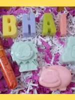 KIAS HERBAL Rakhi Hamper || set of 3 kids soap || paper soap tube || bhai alphabet soap || soap rakhi || soap hamper gift hamper kids rakhi orgnic