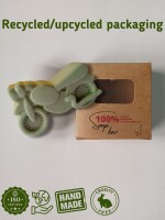 Bike shaped kids soap bar with goat milk & shea butter