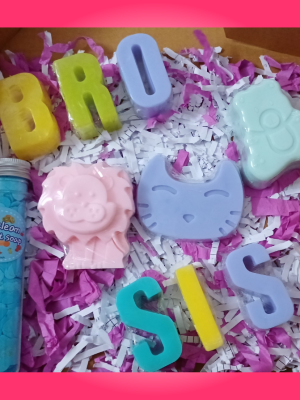 Rakhi Hamper || set of 3 kids soap || paper soap tube || bhai alphabet soap || soap rakhi soap hamper gift hamper kids rakhi orgnic gift