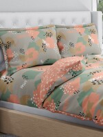 Double bed sheet,100% Pure Cotton Abstract Brush Strokes Bedsheet Set