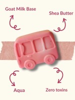 Joy ride kids bus shaped soap with goat milk & shea butter gentle care for little ones