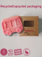 Joy ride kids bus shaped soap with goat milk & shea butter gentle care for little ones