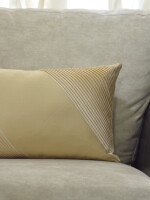 Mono Colour Satin Pleated Cushion Cover - 16''x16" Size