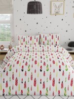 Queen size, Swaas Softies 100% Cotton Antimicrobial Kids Bedsheet Set