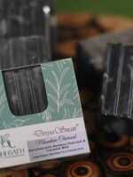 Charcoal and Coconut Milk Soap; Handmade Soap (Pack of 2)