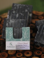 Charcoal and Coconut Milk Soap; Handmade Soap (Pack of 2)