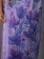 Organza Hand painted Saree