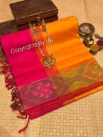 Tirupurs Silk Cotton Saree with trending *DOUBLE SIDE  POCHAMPALLY Border*