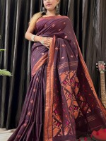 Dhakai pallu marceried cotton handloom jamdani saree