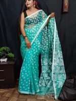 Soft silk jamdani saree