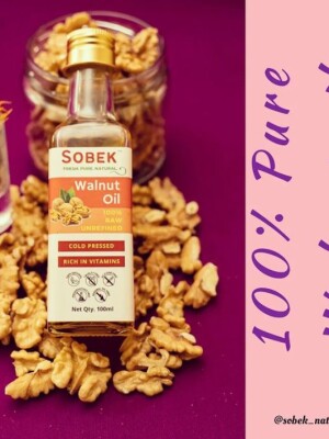 Pure walnut cold pressed unrefined oil