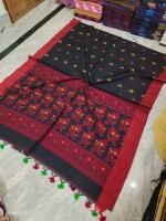 Pure Cotton Tree Motif handloom Saree