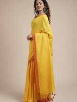 Mul cotton plain Saree