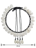 Black Hasli Thread Cowrie Shell Necklace for Women And Girls by Divya