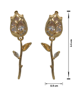 Lotus Shape AD Earring by Divya