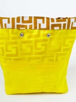 Mustard Geometric Lunch Bag