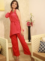 Rose pink pant top co-ord set