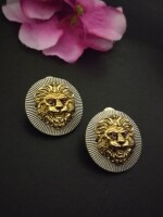 Beautiful silver plated sabyadesi studs