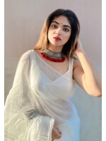 White Sequin  Saree, crafted with chumki stripes and whole body embelishments