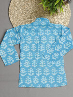 Pure cotton, Kids Block Print Kurta Pajama sets