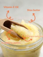 Mango burst sugar lip scrub