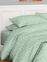 Single, king size,queen size , Antimicrobial 100% Cotton Majestic Grid Bed sheet Set