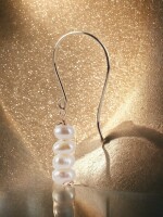 Latest elegant pearl dangle earrings