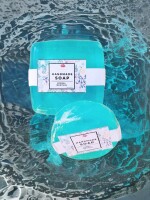 Aqua blue cologne,herbal Menthol Cool Soap - Set of 2