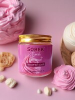 Sobek Naturals Pink Floral bouquet whipped cream soap 100 g