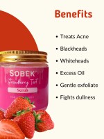 Sobek Naturals Strawberry tart face and body scrub 100 g