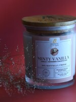 Aesthetic Living Minty Vanilla Botanic Soywax Candle with Peppermint & Vanilla Oil-whatsinmytrunk