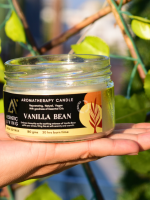 Aesthetic Living 3 wick Soy Wax Vanilla Bean Candle,a green alternative to paraffin wax.