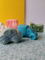 Vehicle shaped goat milk & shea butter kids soap bar