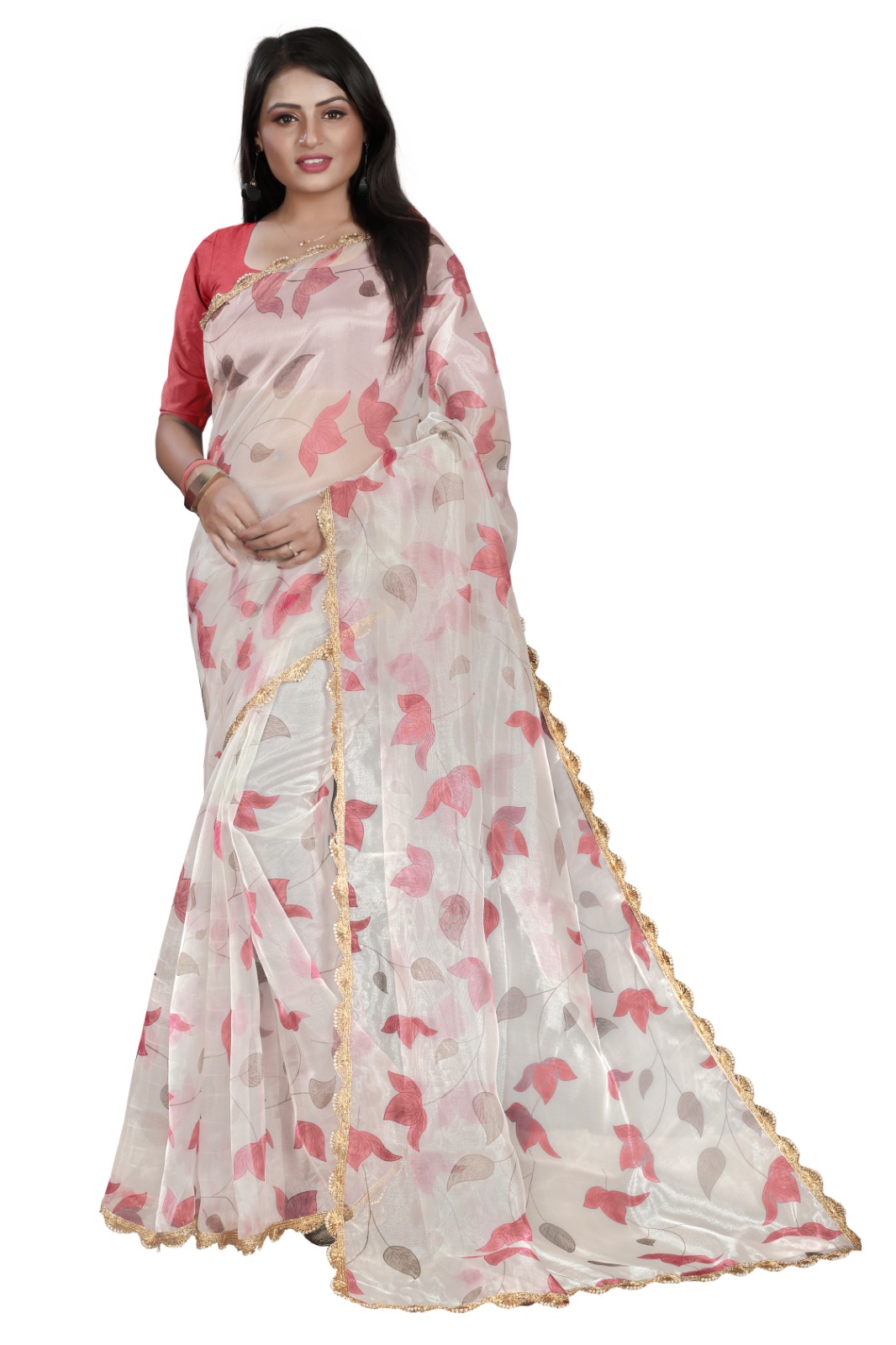 Gul By Aishwarya Pearl Embroidered Saree With Blouse | Pink, Pearl, Crepe,  Sweetheart, Sleeveless | Blouses for women, Saree, Aza fashion